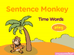 Time Words Sentence Monkey 