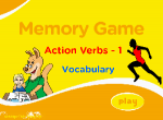 Action verbs Vocabulary Memory 1