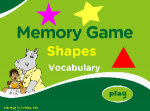 Shapes Vocabulary-Memory Game